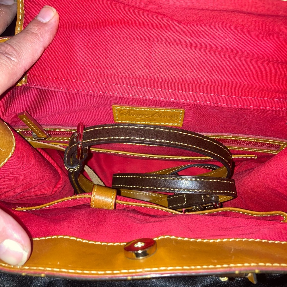 Dooney & Bourke Brown and Gold Signature Tote - Picture 10 of 16